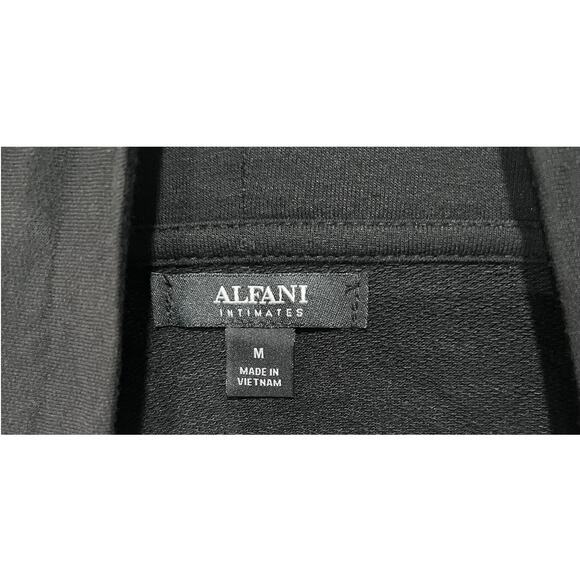 ALFANI WOMENS MEDIUM CASUAL LOUNGE SHRUG CARDI WRAP POCKETS CLASSIC BLACK NEW! - Picture 4 of 12